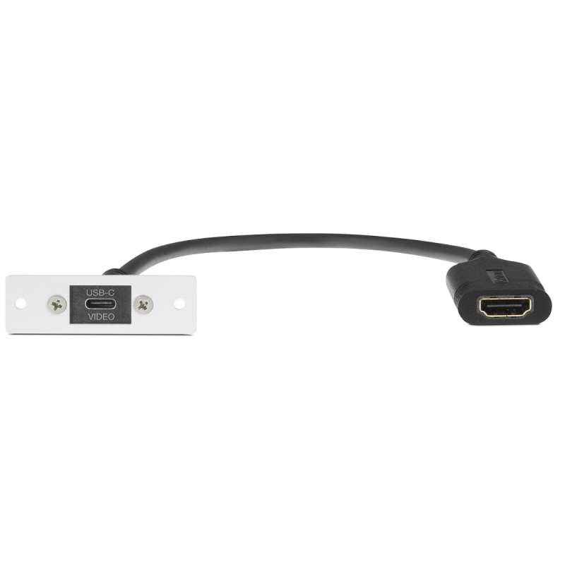 Extron  White: One USB-C F to HDMI F on Pigtail