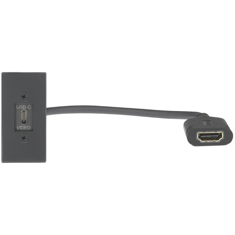 Extron USB-C F to HDMI F Half Flex55  Black