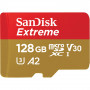 SanDisk Carte MicroSDXC Extreme 128GB 190/90MBs A2 V30 UHS-I U3 +AD