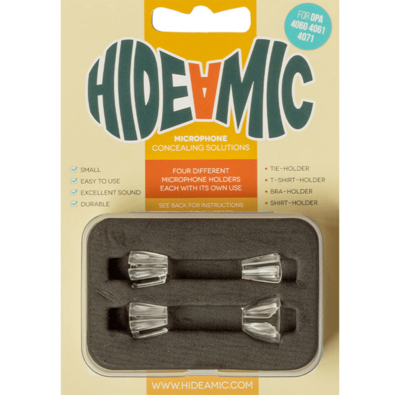 Hide a mic boîte de 4 supports transparent DPA (4060, 4061, 4071)