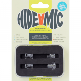 Hide a mic boîte de 4 supports transparent DPA 6060 & Sennheiser MKE1