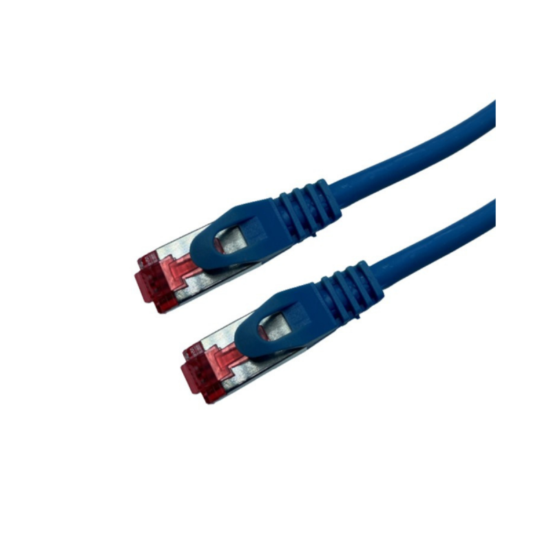 UPTEC Cat 6a SSTP LSOH BLEU Snagless avec fiche de test – 1 5m