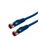 UPTEC Cat 6a SSTP LSOH BLEU Snagless avec fiche de test – 0.30 m