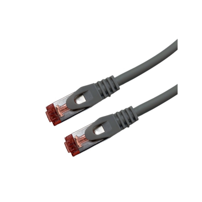 UPTEC Cat 6a SSTP LSOH GRIS Snagless avec fiche de test – 2m