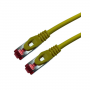 UPTEC Cat 6a SSTP LSOH JAUNE Snagless avec fiche de test – 0.50m