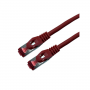 UPTEC Cat 6a SSTP LSOH ROUGE Snagless avec fiche de test – 0.50m