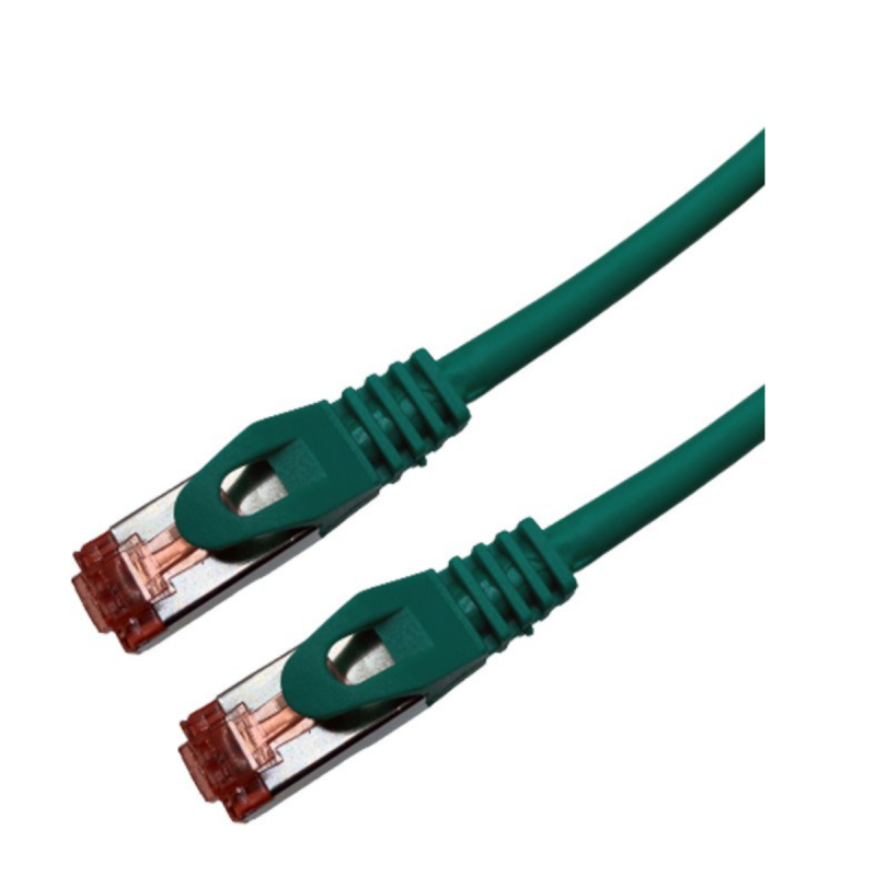 UPTEC Cat 6a SSTP LSOH VERT Snagless avec fiche de test – 1m