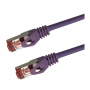 UPTEC Cat 6a SSTP LSOH VIOLET Snagless avec fiche de test – 2m