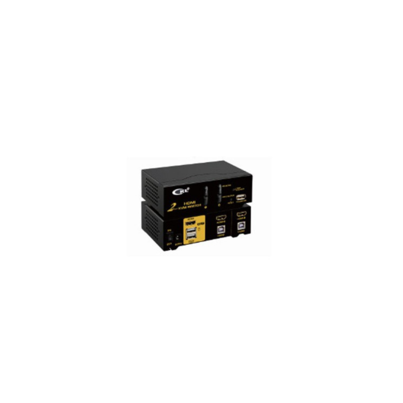 KVM 4 ports VGA   USB   Audio - Livré avec les câbles