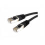 Cordon RJ45 blindé CAT 6 Mâle / Mâle 20 Mètres Noir