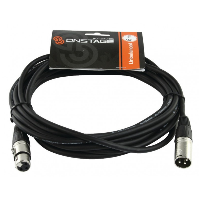 Neklan Câvle XLR mâle/femelle Micro/ligne symétrique - 6 m