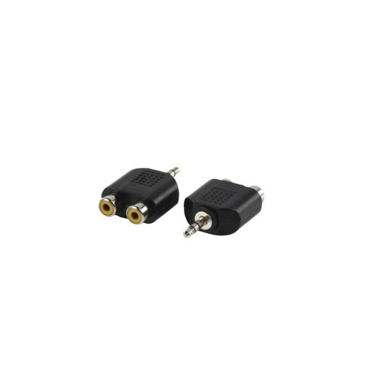 Neklan Adaptateur stéréo 2 x RCA F / Jack 3.5 M