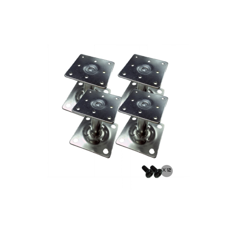 UPTEC - Lot de 4 pieds vérins 15cm pour socle 8063335 & 8063342