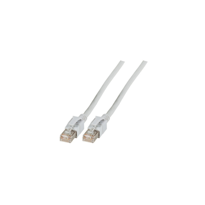 Neklan Cordon RJ45 CAT6A S/FTP à repérage lumineux Gris - 2m