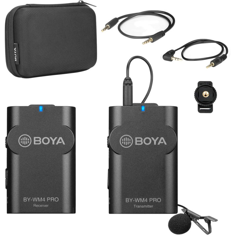 FV Boya WM4 Pro K1 Système sans-fil WIFI émetteur lavalier récepteur