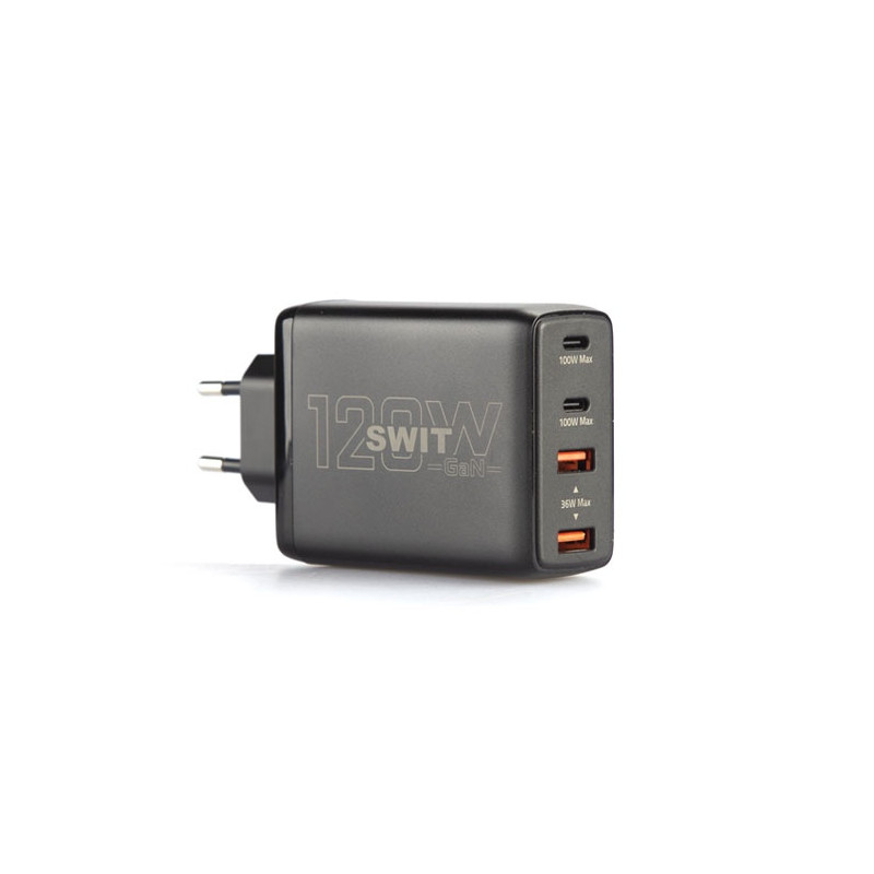 Swit UC-2120E Chargeur 120W 2x USB-C et 2x USB-A simultanés EU câbles