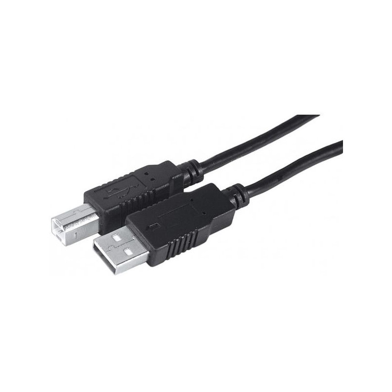 Neklan Cordon USB 2.0 A-B M / M - AWG28/24 - Noir - 5 m