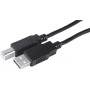 Neklan Cordon USB 2.0 A-B M / M - AWG28/24 - Noir - 5 m