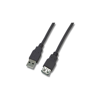 Rallonge USB 2.0 type A mâle / femelle - 1m Noir