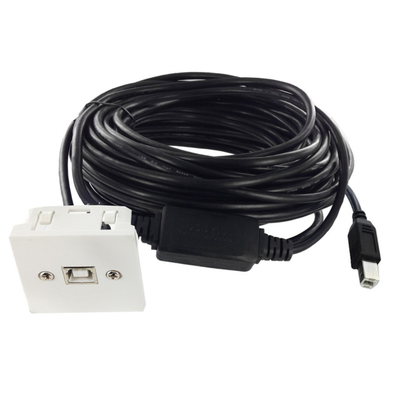 Neklan Plastron 45x45 USB2.0 B amplifié F-M - 5m