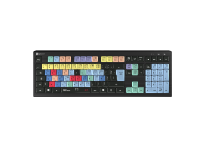 LogicKb Clavier XLPrint Astra2 rétroéclairé Lettre Blanc/Fond NoirMac