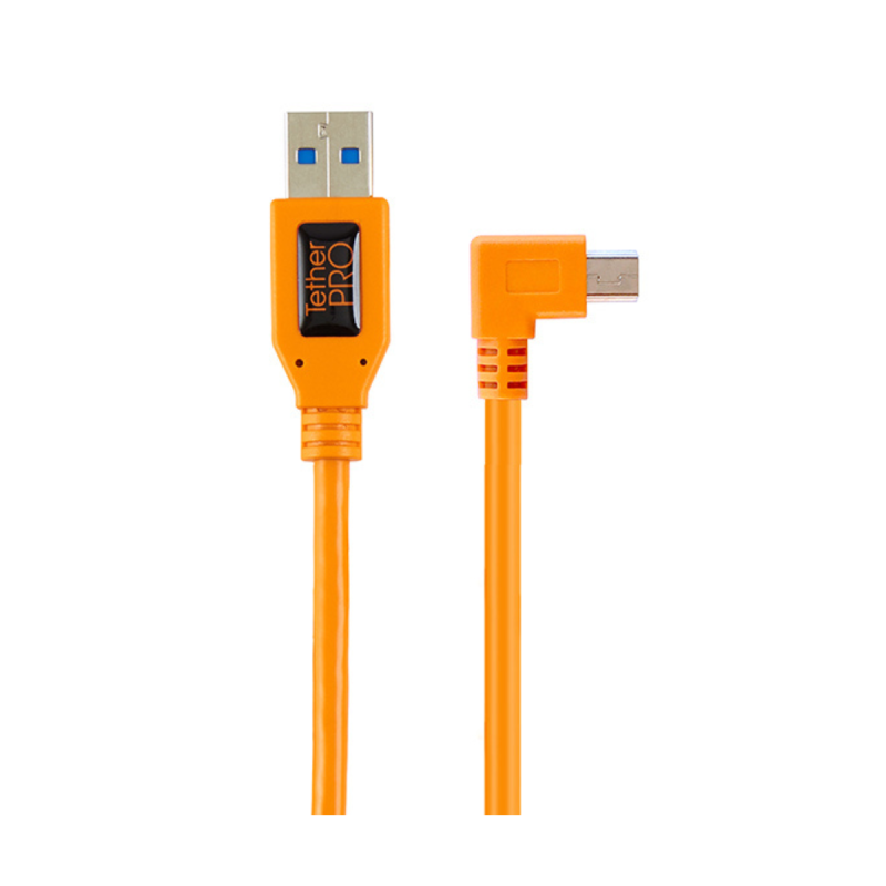 TetherPro USB 2.0 to Mini-B 5-pin Right Angle Adapter Pigtail 50cm