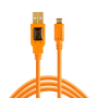 TetherPro USB 2.0 to Micro-B 5-Pin, 15' 4.6m High-Visibility Orange
