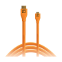 TetherPro HDMI Micro to HDMI 2.0, 15\' (4.6m), Orange