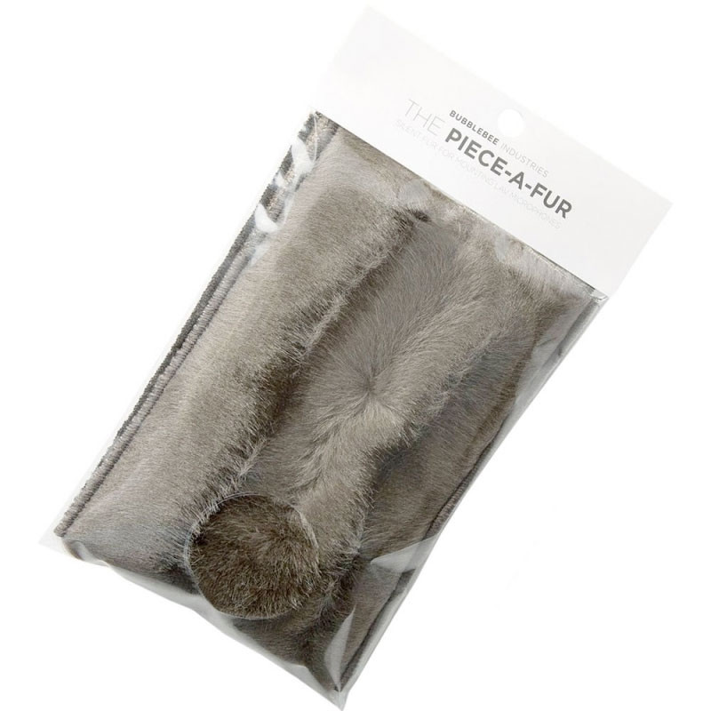 Bubblebee Pièce de tissu à poils 10mm (110mm x 300mm) - Gris foncé