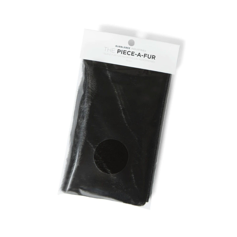 Bubblebee Piece de tissu poils 10mm (110mm x 300mm) - Noir