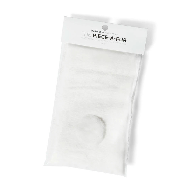 Bubblebee Piece de tissu poils 10mm (110mm x 300mm) - Blanc