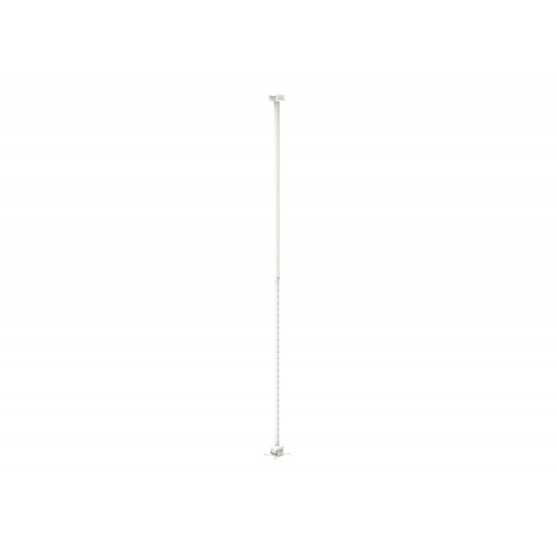 Neklan Support plafond télescopique blanc 86-147 cm pour VP 10Kg max