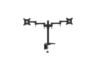 UPTEC Support écran double bras noir 10-25   2x10Kg max Vesa 75/100