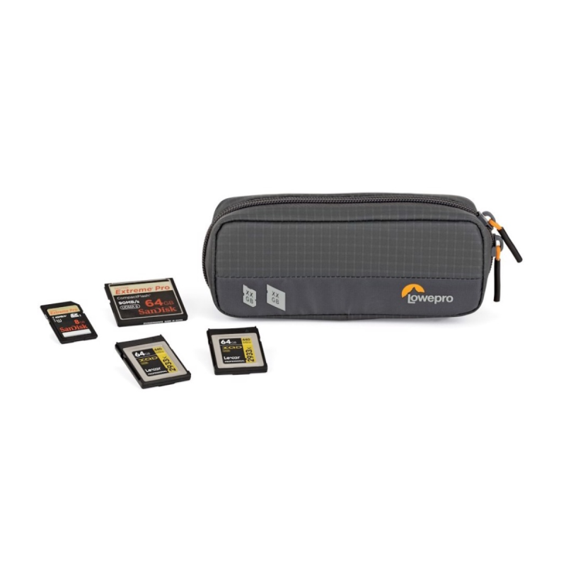 LowePro Étui cartes mémoire GearUp20, gris foncé