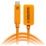 TetherBoost Pro USB-C Core Controller Extension Cable- Orange