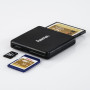 Hama Lecteur multi-cartes USB-3.0, SD/microSD/CF, noir