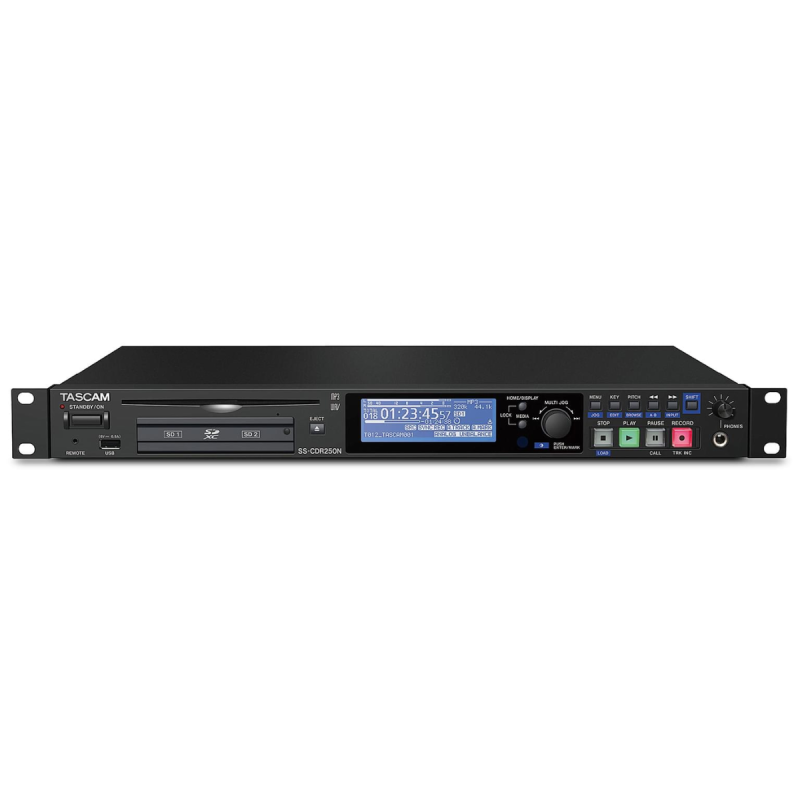 Tascam SS-CDR250N Enregistreur multimedia rackable sur carte SD et CD