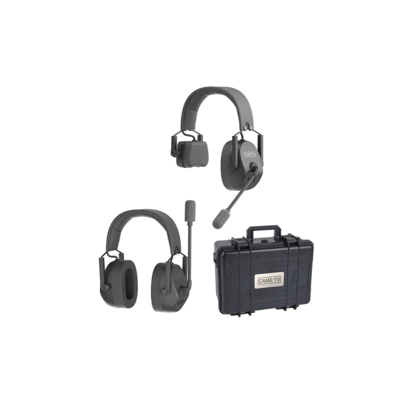 Came-TV Duplex Digital Wireless Headset Mixed 1 Single Ear&1 Dual Ear