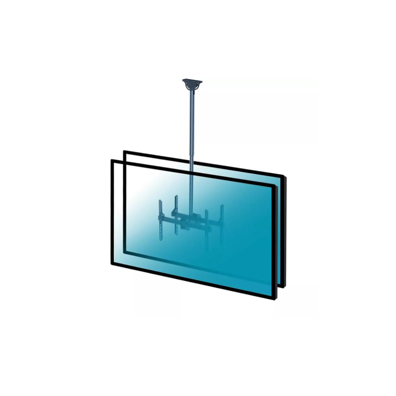 Kimex Support plafond 2 écrans TV 37´´-70´´ Hauteur  106-156cm