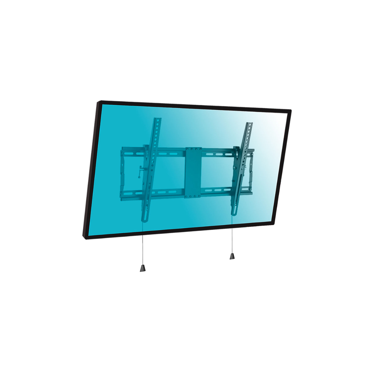 Kimex Support mobile pour écran 37´´-75´´ Hauteur 120-160cm