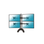 Kimex Support de bureau pour 4 écrans moniteurs PC 13´´-24´´