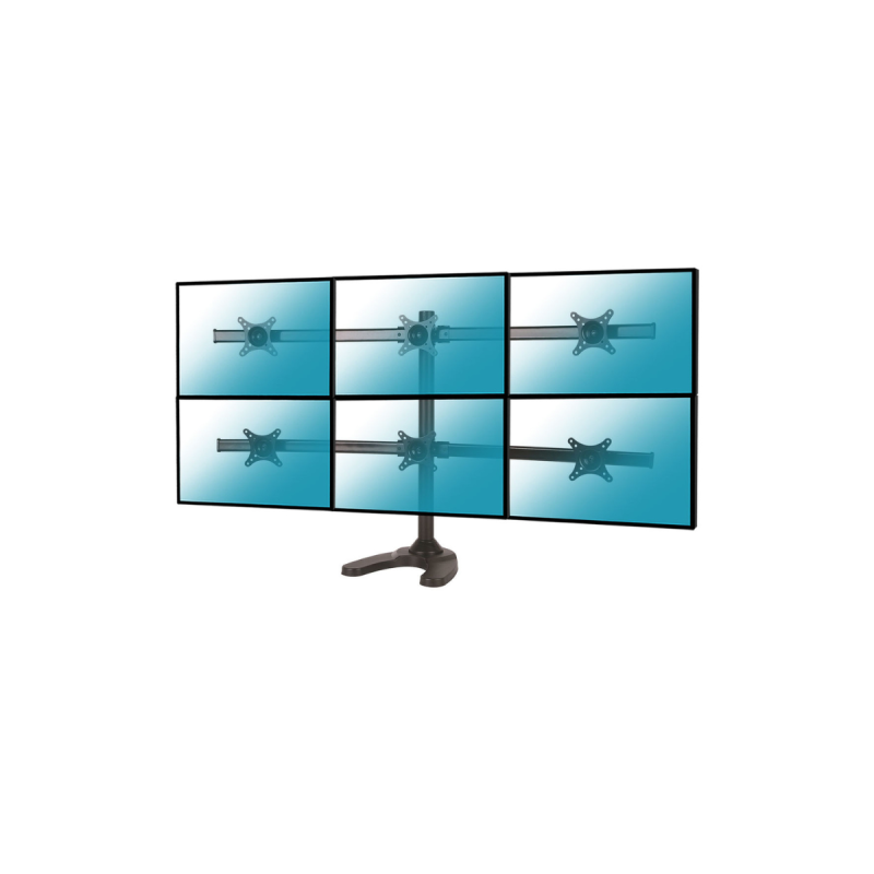 Kimex Support de bureau pour 6 écrans moniteurs PC 13´´-24´´
