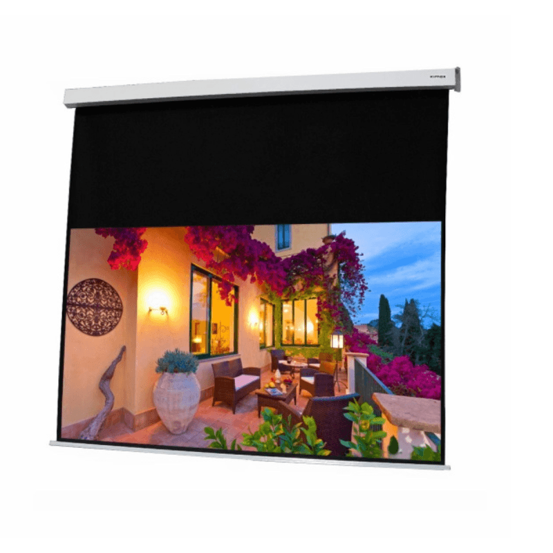 Kimex Ecran de projection motorisé 2,80x1,58m 16:9