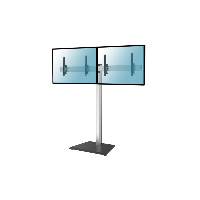 Kimex Support sur pied 2 écrans TV 50-55" H175cm à poser Inclinable