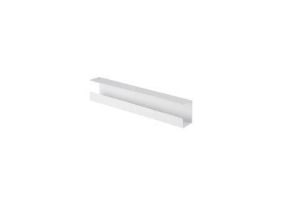 Goulotte passe-câbles horizontale de bureau 60 cm Blanc