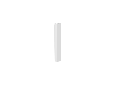 Goulotte passe-câbles horizontale de bureau 60 cm Blanc