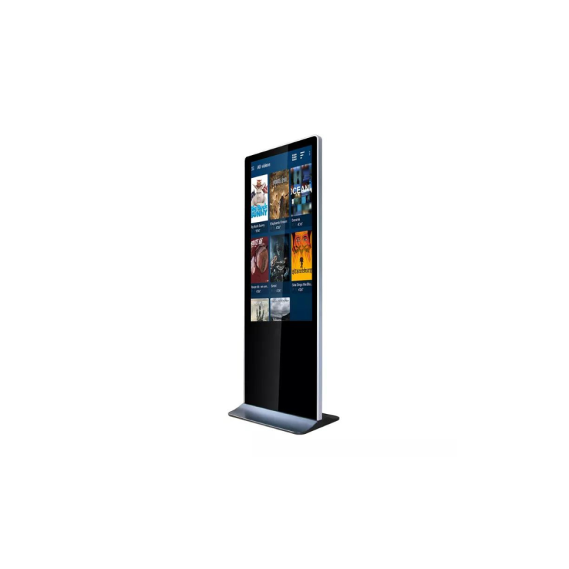 Kimex Totem vidéo 55" FULL HD 500 cd 24h/7j Indoor Tactile+Flightcase