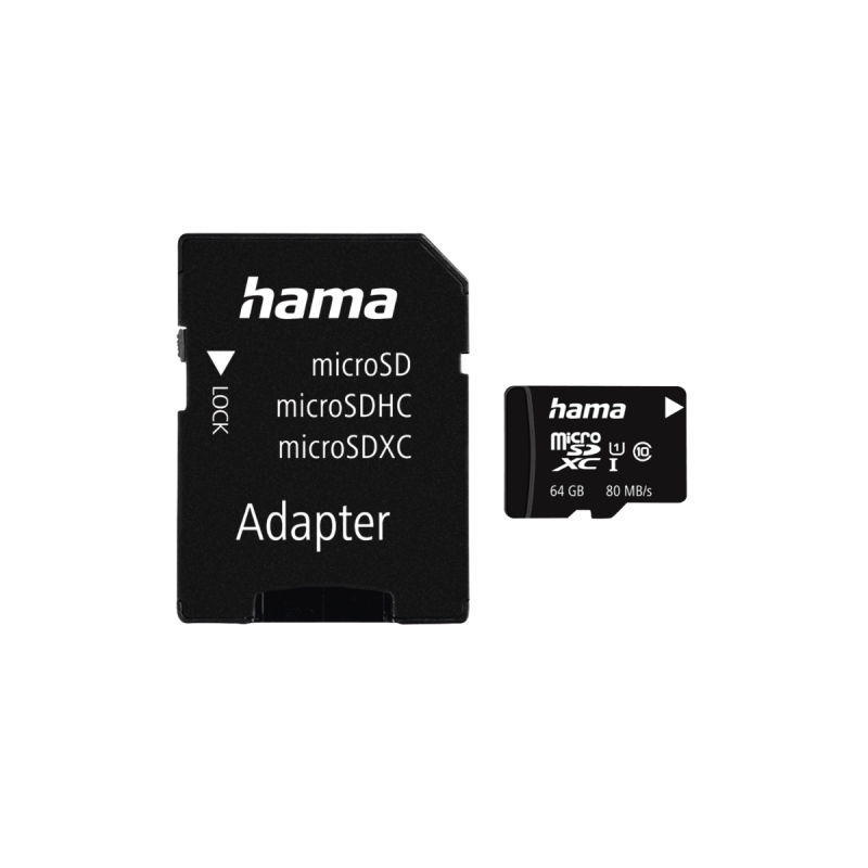 Hama Carte M.Sdxc 64Gb Cl.10 80Mb +Ad