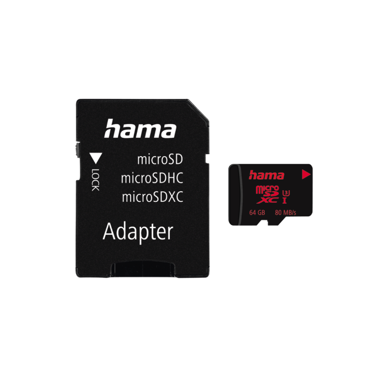 Hama Carte M.Sdxc 64Gb C10 80Mo+ Ad Fin