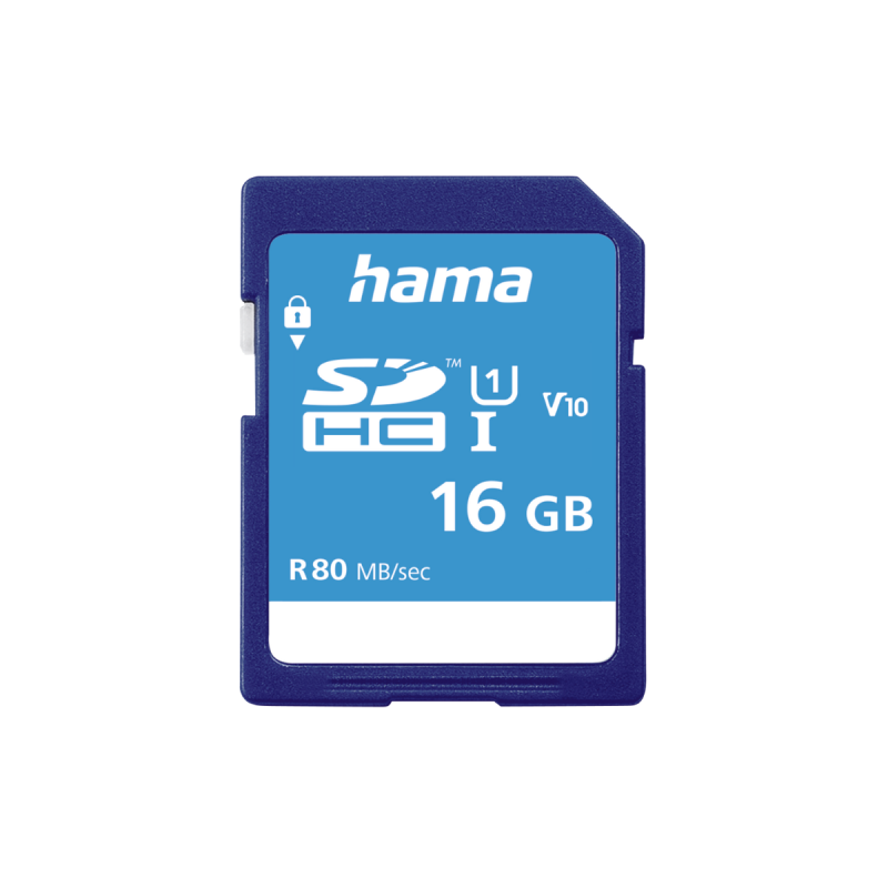Hama Carte Sdhc 16Gb Cl.10 80Mb Uhs-I